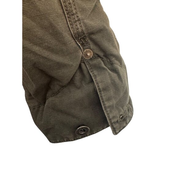 Vintage Abercrombie & Fitch Olive Green Cotton Work Jacket Small - Picture 4 of 4